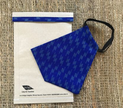 Stay Safe Blue Woven Mask - Image 2